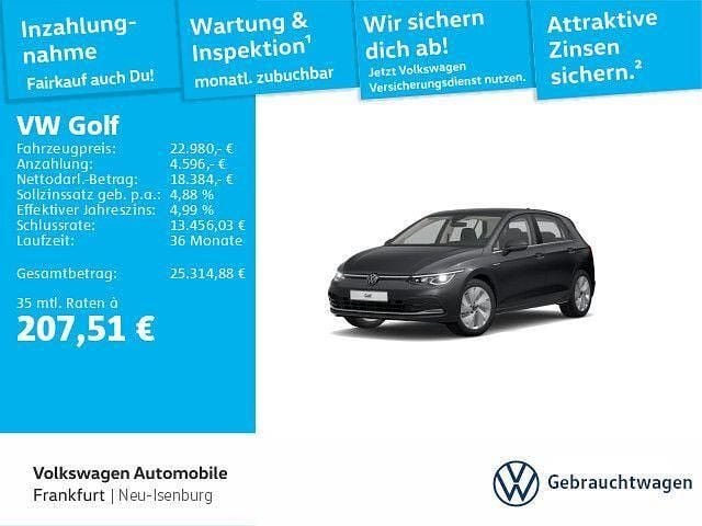 Gebraucht VW Golf VIII Style 190 PS (139 kW) 2023 Grau Limousine
