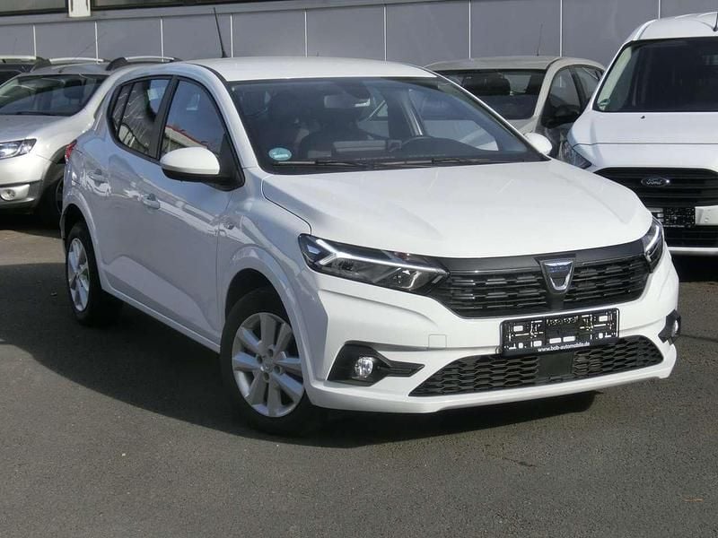Arktik weiß Gebraucht 2022 Dacia Sandero Comfort Kleinwagen | 12.990 € (Guter Preis) - Bild 1/4