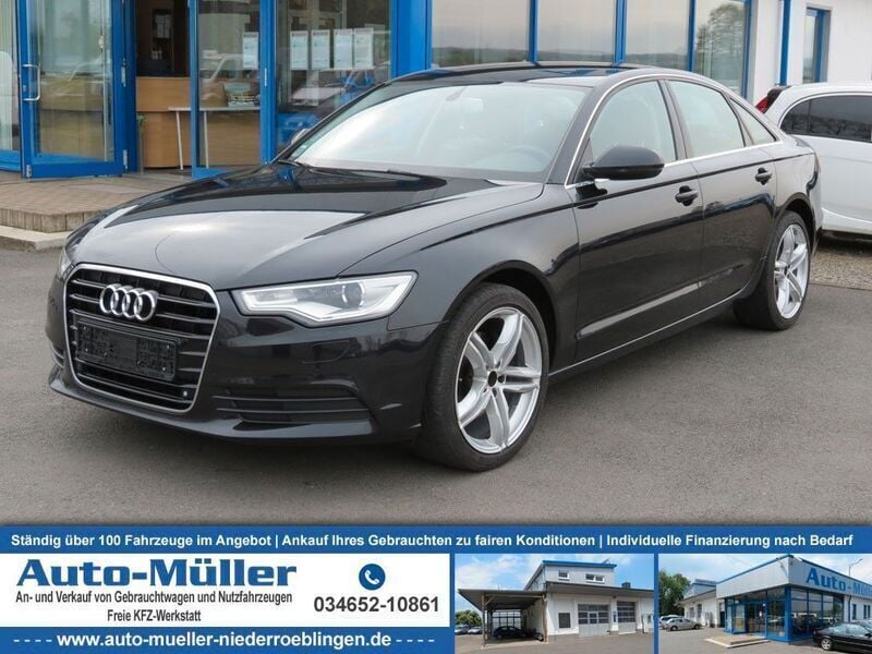 Phantomschwarz perleffekt Gebraucht 2014 Audi A6 Limousine | 8.990 € (Fairer Preis) - Bild 1/4
