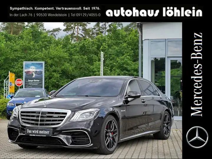 Obsidianschwarz lack Gebraucht 2017 Mercedes S63 AMG AMG Limousine | 72.888 € (Guter Preis) - Bild 1/4