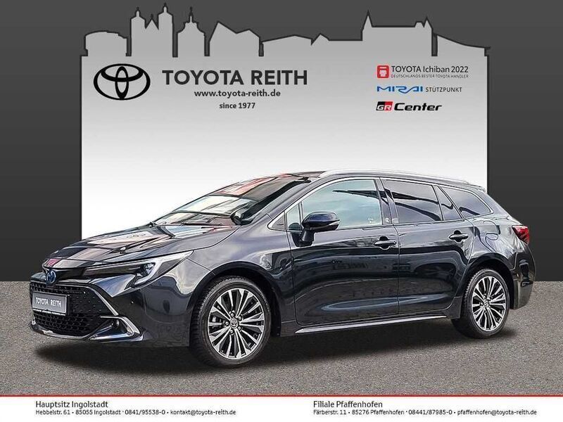 Mysticschwarz mica (metallic) Gebraucht 2023 Toyota Corolla Team Kombi | 26.810 € (Fairer Preis) - Bild 1/4