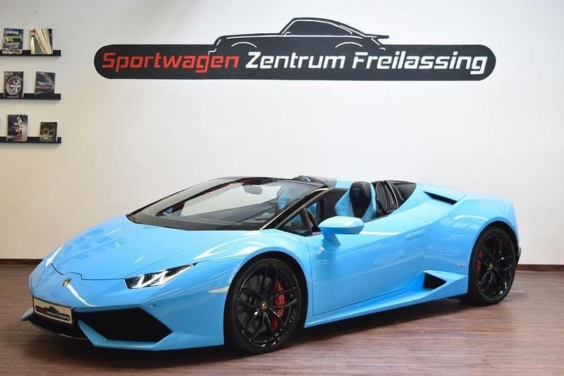 Blau Gebraucht 2017 Lamborghini Huracán Cabrio | 209.990 € (Etwas zu teuer) - Bild 1/4