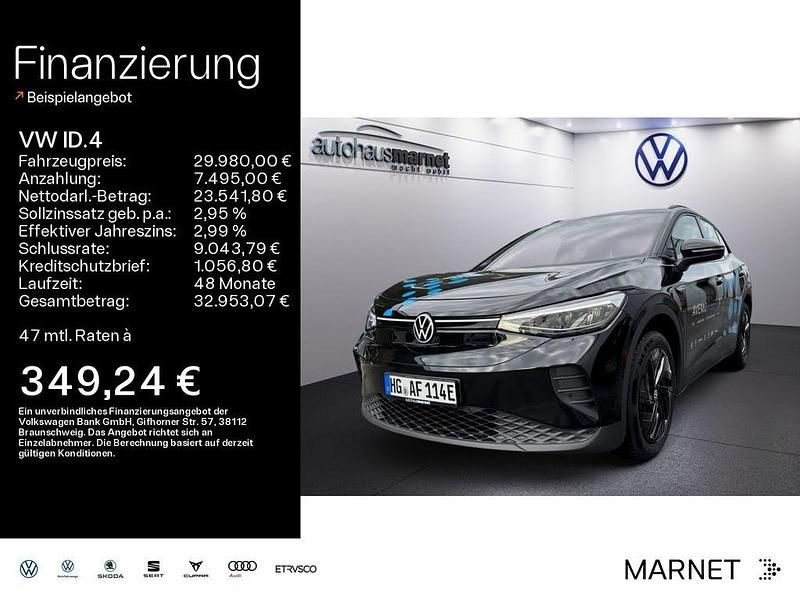 Grenadillschwarz metallic Gebraucht 2023 VW ID.4 Pro Performance SUV | 29.980 € (Superpreis) - Bild 1/4