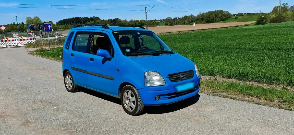 Gebraucht Opel Agila 75 PS (55 kW) 2001 Blau Van / Kleinbus