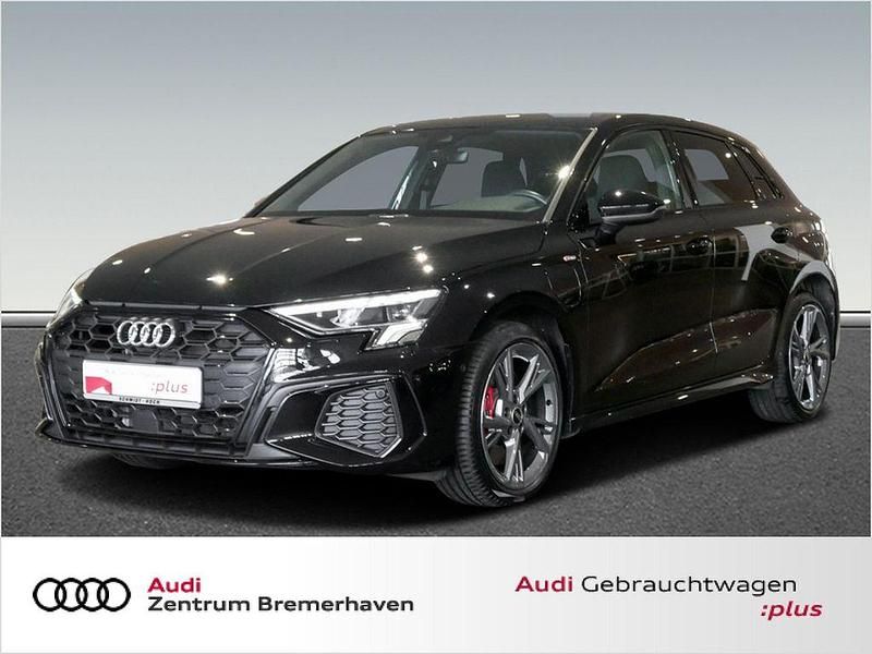 Mythosschwarz metallic Gebraucht 2022 Audi A3 Sportback e-tron S-Line Kleinwagen | 27.970 € (Fairer Preis) - Bild 1/4