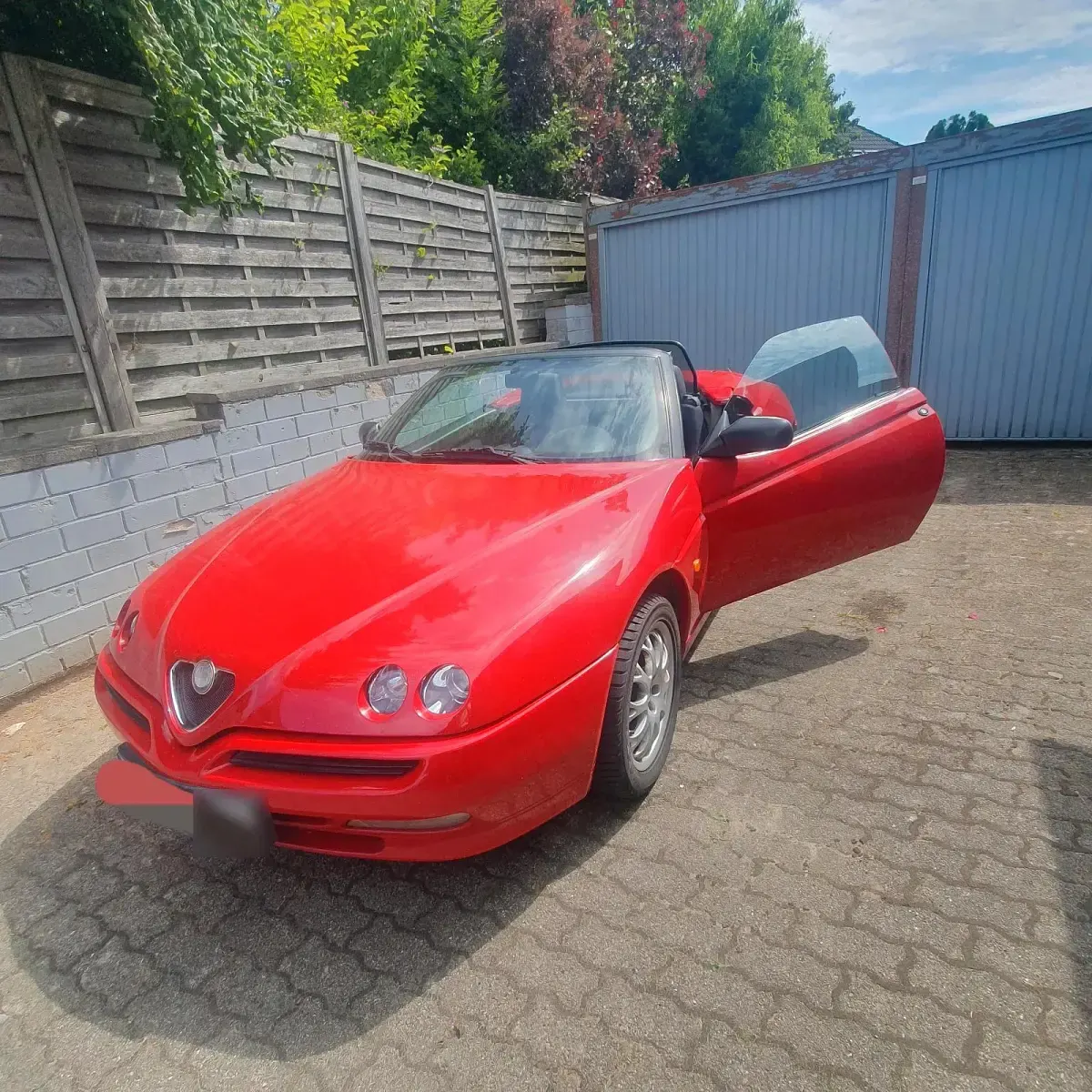 Gebraucht Alfa Romeo Spider 130 PS (95 kW) 1998 Rot Cabrio
