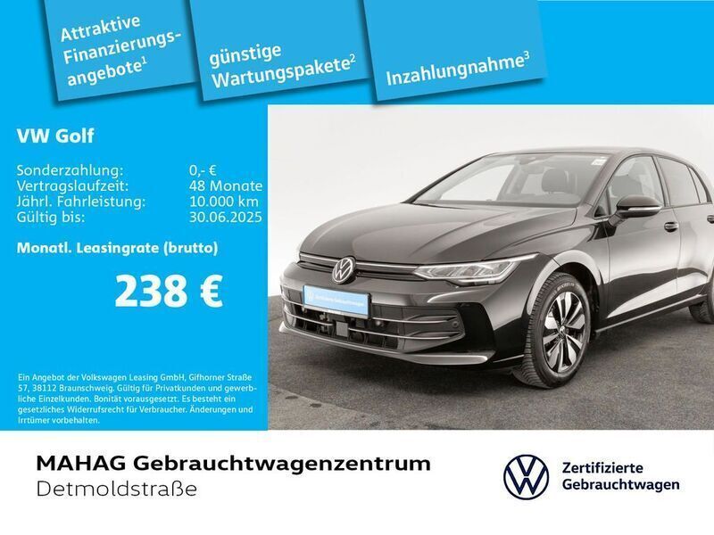 Grenadillschwarz metallic Gebraucht 2024 VW Golf VIII Goal Limousine | 24.995 € (Superpreis) - Bild 1/2