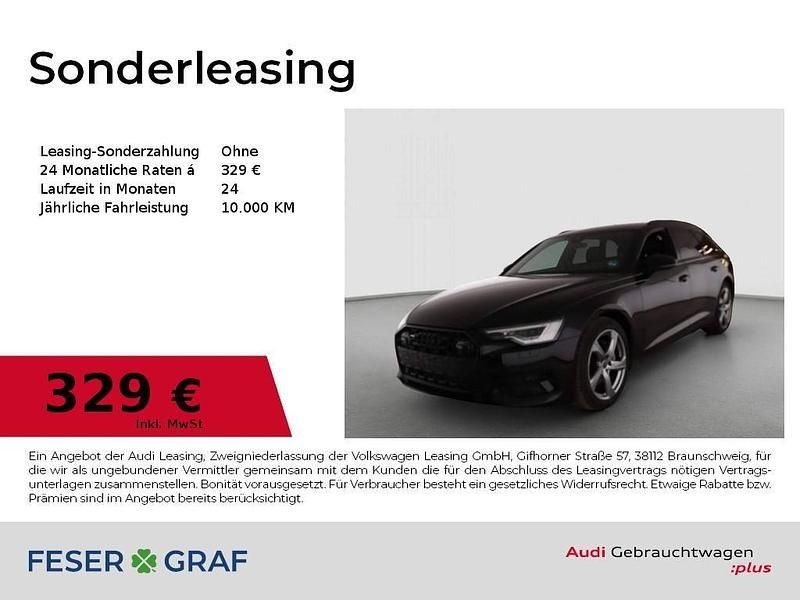 Mythosschwarz metallic Gebraucht 2025 Audi A6 Ambiente Kombi | 51.890 € (Fairer Preis) - Bild 1/4