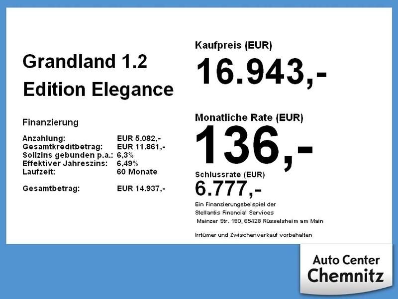 Gebraucht Opel Grandland X Edition 131 PS (96 kW) 2022 Tiefquarz grau SUV