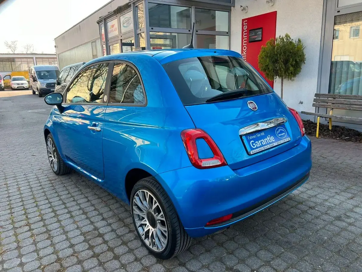 Gebraucht Fiat 500 Pop Star 69 PS (50 kW) 2017 Blau Kleinwagen