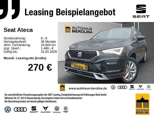 Schwarz Neu 2025 Seat Ateca SUV | 30.888 € (Guter Preis) - Bild 1/4