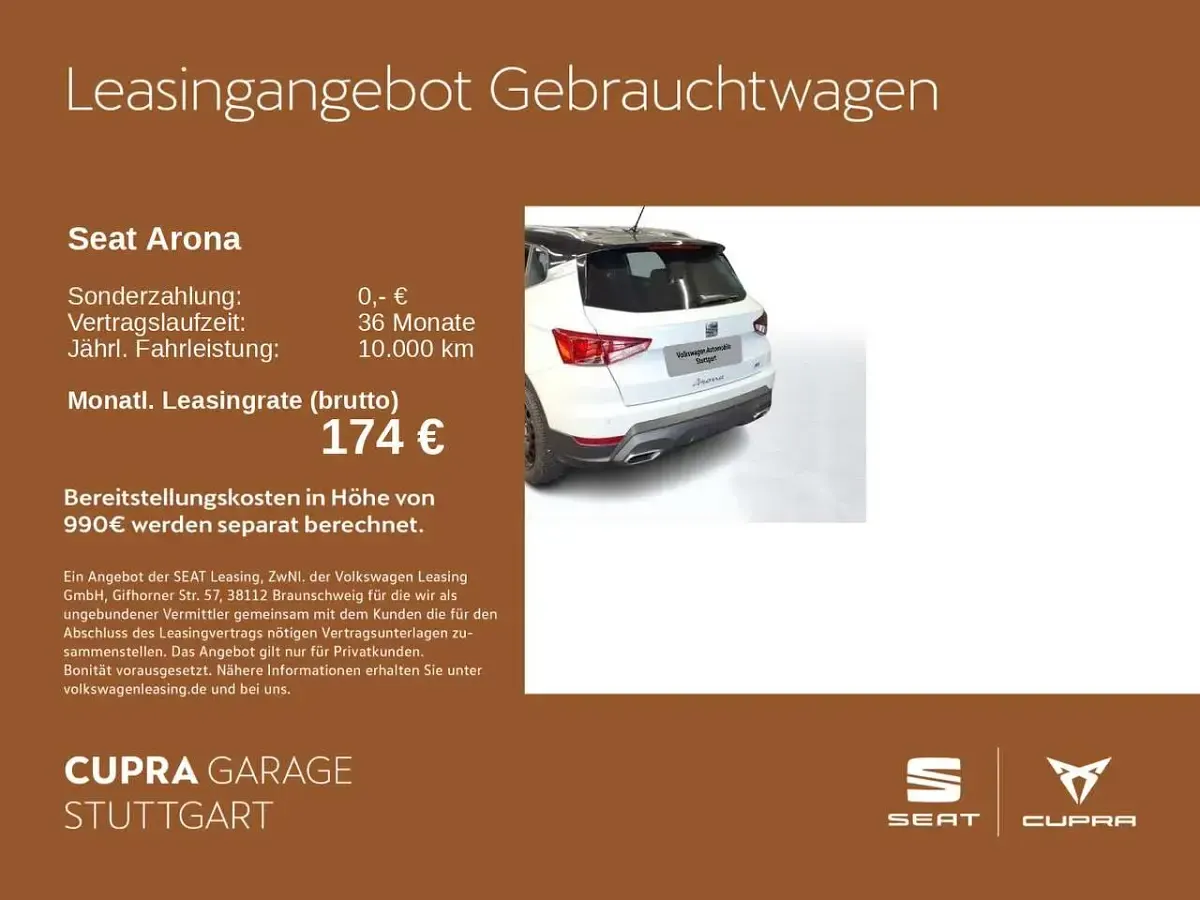 Gebraucht Seat Arona FR 150 PS (110 kW) 2023 Weiß SUV