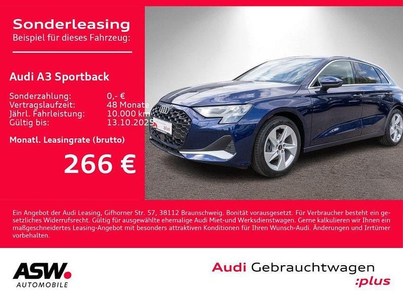 Navarrablau metallic Gebraucht 2024 Audi A3 Advanced Plus Limousine | 29.930 € - Bild 1/4