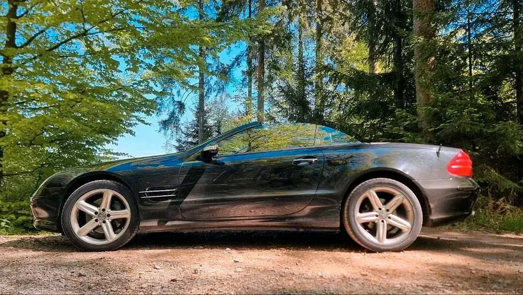 Gebraucht Mercedes SL500 306 PS (225 kW) 2002 Schwarz Cabrio