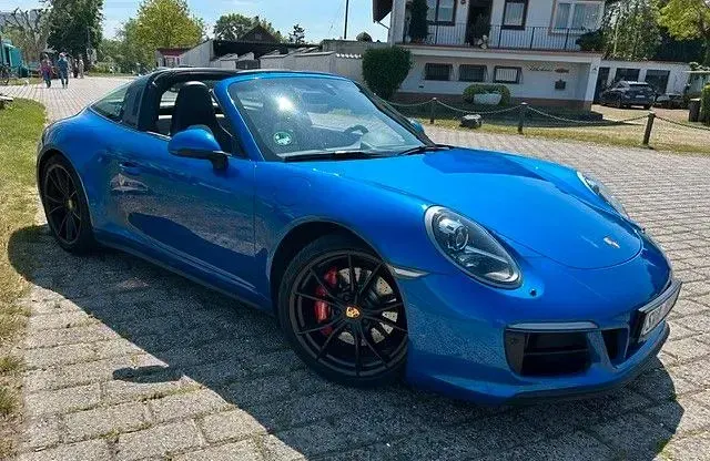 Usata Porsche 911 Targa 4 450 CV (330 kW) 2017 Blu Cabrio