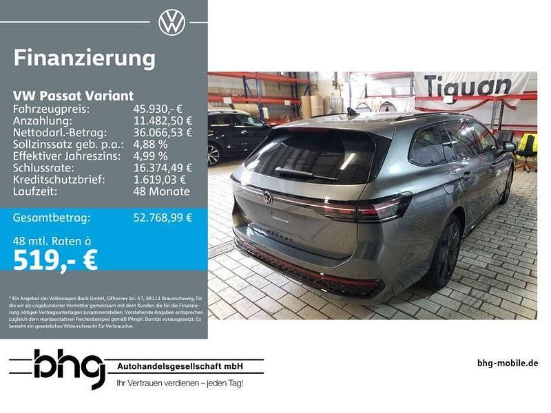 Grau Gebraucht 2025 VW Passat R-line Kombi | 45.930 € (Superpreis) - Bild 1/4
