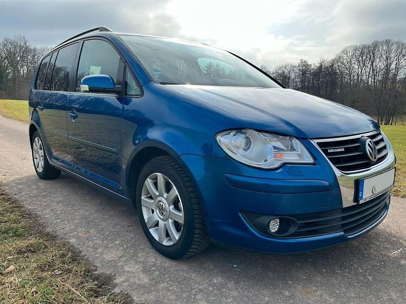 Gebraucht VW Touran Trendline 105 PS (77 kW) 2009 Blau Van / Kleinbus