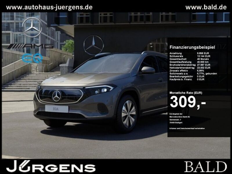 Metalliclack mountaingrau Gebraucht 2022 Mercedes EQA250 Progressive SUV | 32.870 € (Etwas zu teuer) - Bild 1/4
