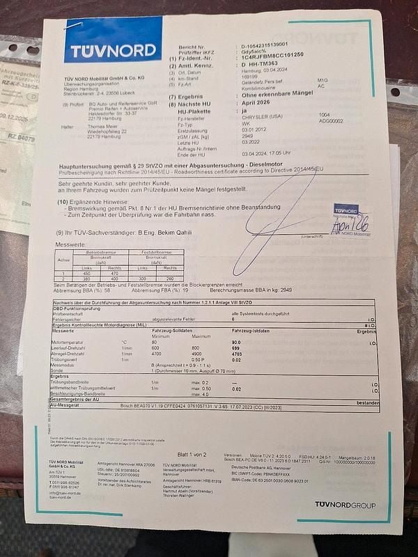 Grau Gebraucht 2012 Jeep Grand Cherokee Limited SUV | 8.450 € (Superpreis) - Bild 1/4