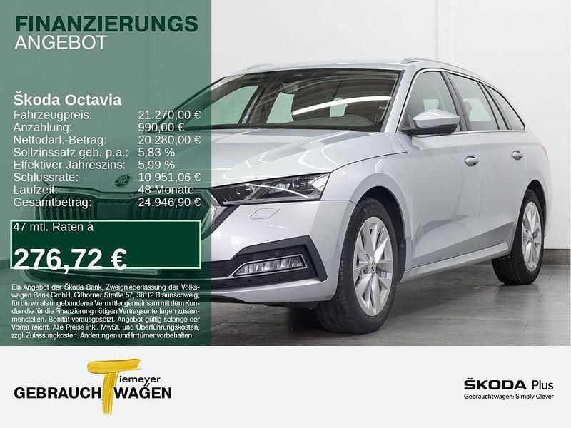 Silber Gebraucht 2021 Skoda Octavia First Edition Kombi | 21.270 € (Guter Preis) - Bild 1/4