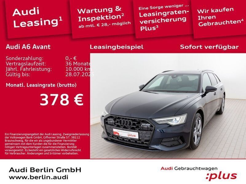Firmamentblau metallic Gebraucht 2024 Audi A6 Advanced Plus Kombi | 49.900 € (Teuer) - Bild 1/3