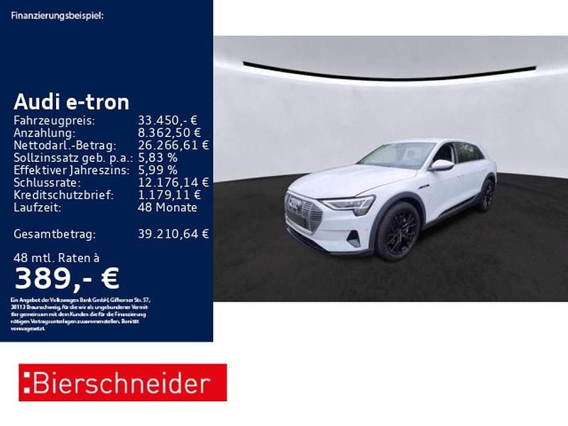 Weiss Gebraucht 2022 Audi e-tron Comfort SUV | 33.450 € (Superpreis) - Bild 1/3