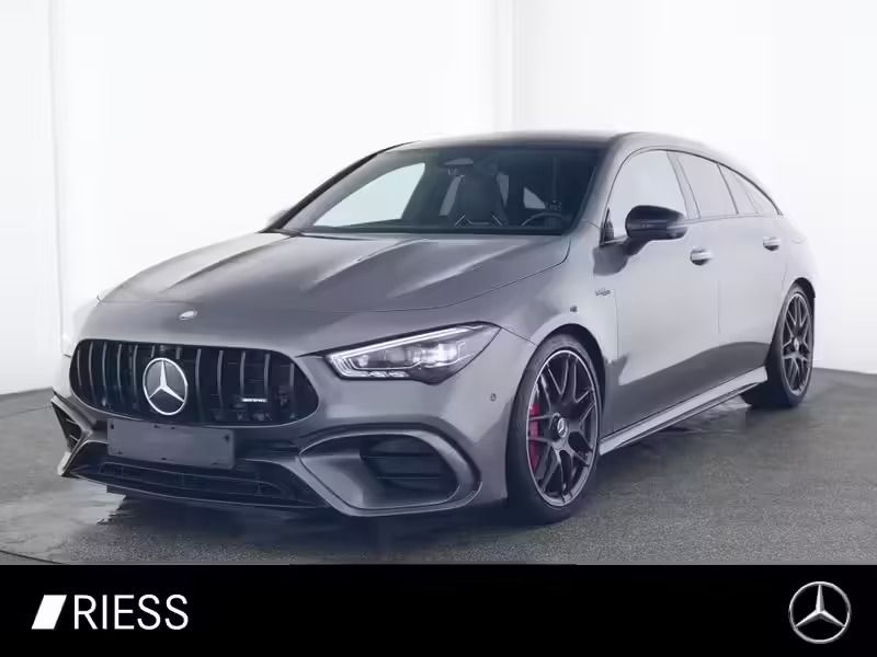 Metalliclack mountaingrau Gebraucht 2024 Mercedes CLA45 AMG Shooting Brake AMG Kombi | 55.740 € (Teuer) - Bild 1/4
