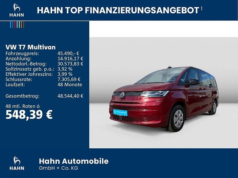 Gebraucht VW Multivan Basis 150 PS (110 kW) 2024 Fortanarot metallic Van