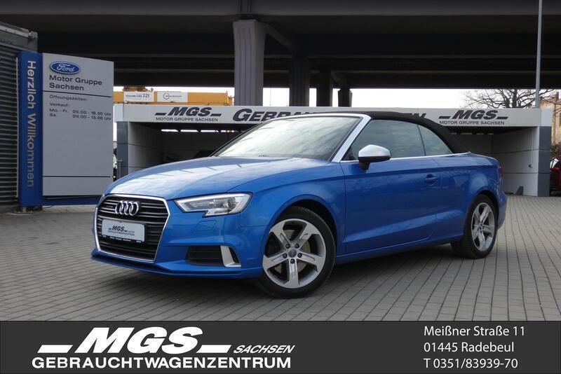 Arablau kristalleffekt Gebraucht 2018 Audi A3 Sport Cabrio | 23.950 € (Fairer Preis) - Bild 1/4