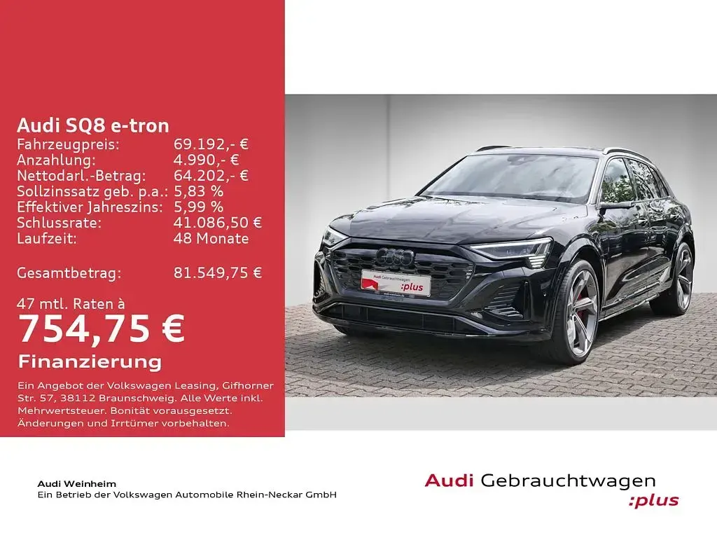 Second-hand Audi SQ8 e-tron Ambiente 369 kW (503 CP) 2023 Negru SUV