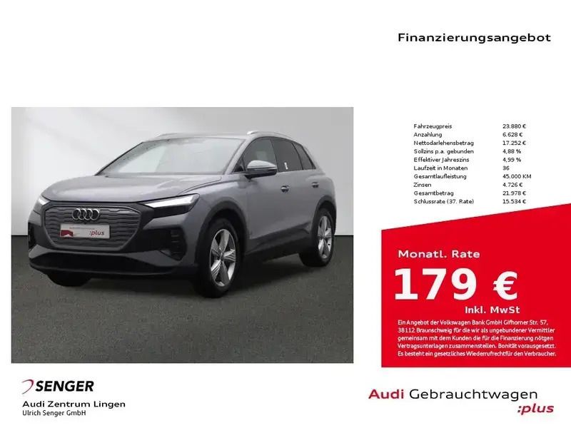 Grau Gebraucht 2021 Audi Q4 e-tron SUV | 23.880 € (Guter Preis) - Bild 1/1