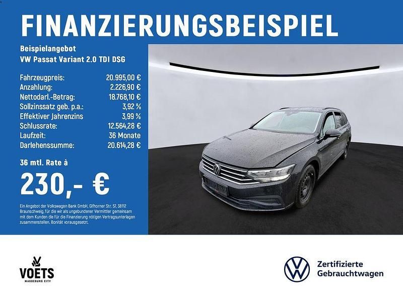 Usata VW Passat Basis 150 CV (110 kW) 2022 Nero Station wagon