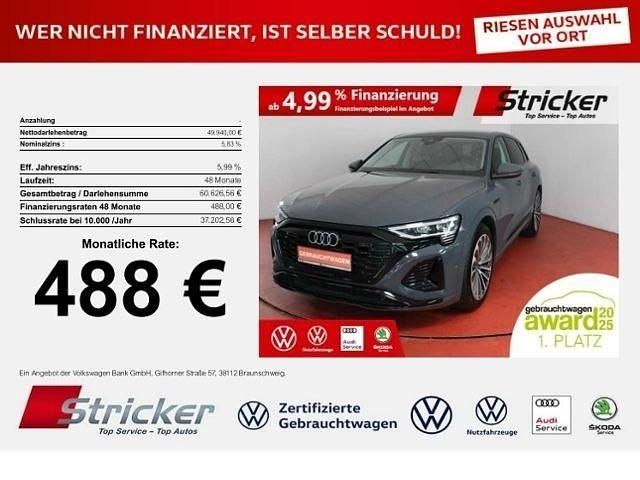 Magnetgrau Gebraucht 2024 Audi Q8 e-tron S-Line SUV | 49.939 € - Bild 1/4