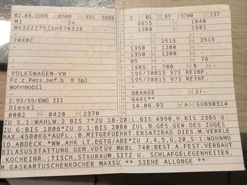 Gebraucht VW T4 77 PS (56 kW) 1995 Van