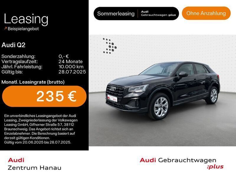 Mythosschwarz metallic Gebraucht 2024 Audi Q2 Advanced SUV | 33.659 € (Fairer Preis) - Bild 1/4