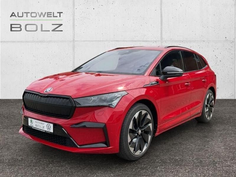 Rot Gebraucht 2023 Skoda Enyaq iV SportLine SUV | 32.590 € (Fairer Preis) - Bild 1/4