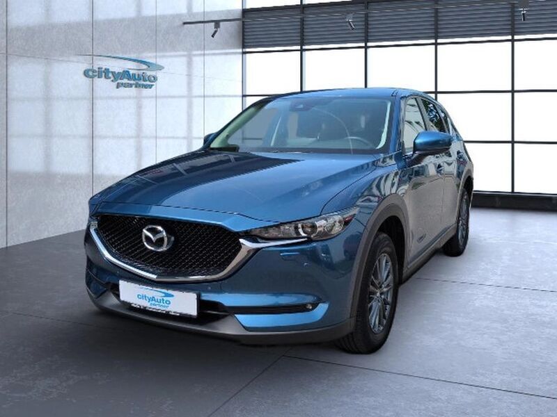 Blau Gebraucht 2021 Mazda CX-5 Exclusive-Line SUV | 22.849 € (Guter Preis) - Bild 1/4