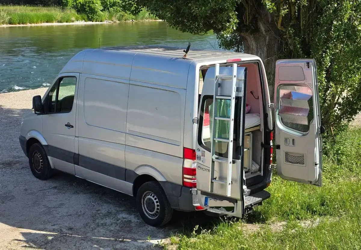 Gebraucht Mercedes Sprinter 95 PS (69 kW) 2009 Grau Van
