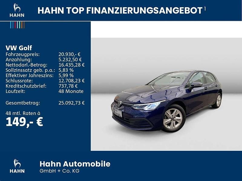 Gebraucht VW Golf VIII Life 116 PS (85 kW) 2024 Atlantic blue metallic Limousine