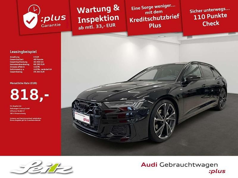 Mythosschwarz metallic Gebraucht 2025 Audi A6 S-Line Kombi | 57.999 € (Superpreis) - Bild 1/3