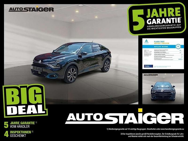 Lackierung schwarz perla nera/typ a Gebraucht 2022 Citroën e-C4 Shine Limousine | 17.999 € (Guter Preis) - Bild 1/3
