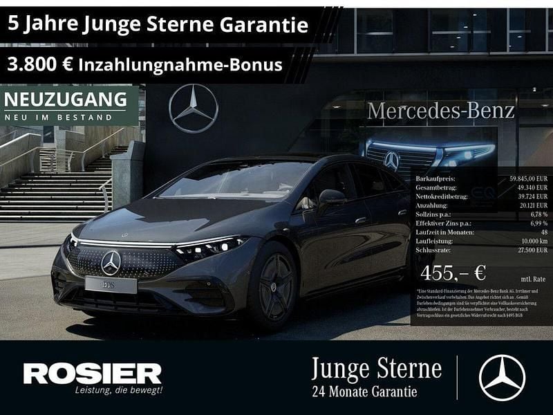 Grau / graphitgrau Gebraucht 2022 Mercedes EQS350 Premium Limousine | 59.845 € - Bild 1/4