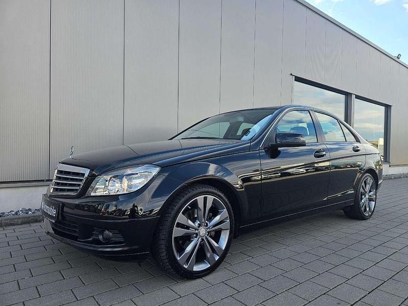 Obsidianschwarz metalliclack Gebraucht 2008 Mercedes C180 Limousine | 4.990 € (Superpreis) - Bild 1/4