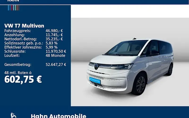 Second-hand VW Multivan Energetic 218 CP (160 kW) 2023 Alb Monovolum