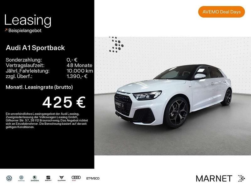 Gletscherweiß metallic mythoss Neu 2025 Audi A1 S-Line Kleinwagen | 35.590 € (Fairer Preis) - Bild 1/4