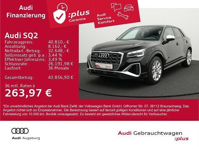 Mythosschwarz metallic Gebraucht 2024 Audi SQ2 Design SUV | 40.810 € (Fairer Preis) - Bild 1/4