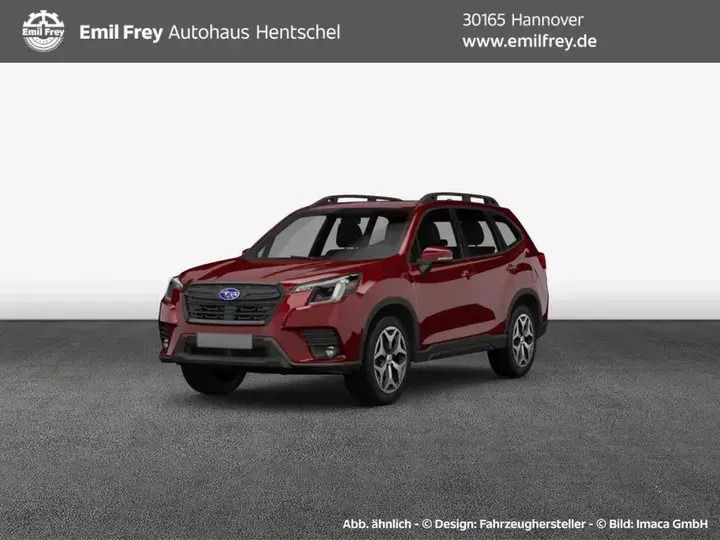 Crimson red pearl Gebraucht 2025 Subaru Forester Platinum SUV | 41.990 € (Fairer Preis) - Bild 1/4