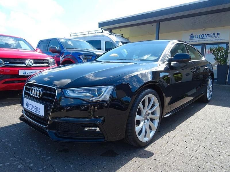 Schwarz Gebraucht 2014 Audi A5 Sportback S-Line Kleinwagen | 15.790 € (Etwas zu teuer) - Bild 1/4