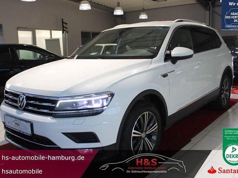 Pure white Gebraucht 2018 VW Tiguan Allspace Highline SUV | 24.700 € (Fairer Preis) - Bild 1/4