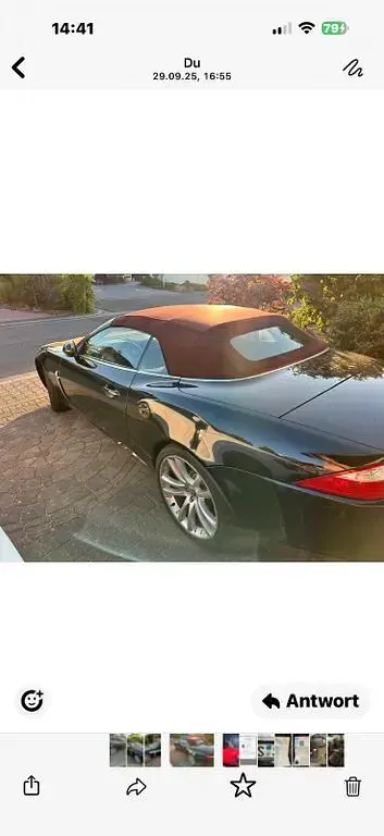Gebraucht Jaguar XKR 416 PS (305 kW) 2007 Schwarz Cabrio
